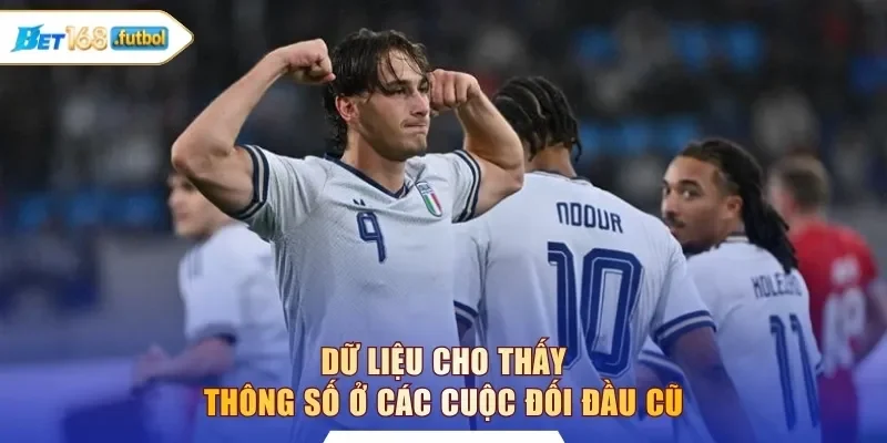 Dữ liệu cho thấy thông số ở các cuộc đối đầu cũ 